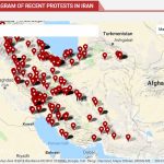 Map of Protests in Iran-April and May 2018