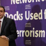 Hossein Abedini during a news conference in London-2016