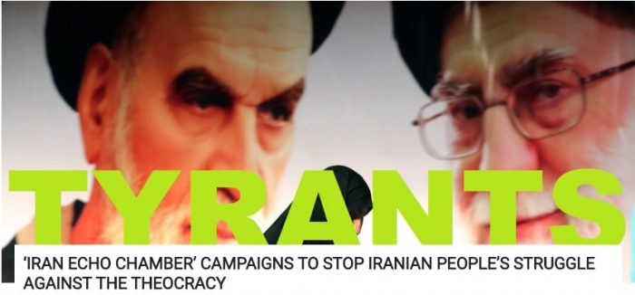 portray of Rouhani and Khamenei