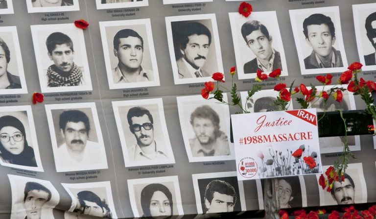 The photos of some of the victims of the 1988 massacre