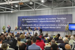 Eueropean delegation participate at a conference in Tirana, Albania, discussing the Iranian regime's rise in terrorist activities in Europe.
