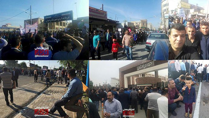 Protest continues by Haft-Tappeh and Fulad Ahvaz workers