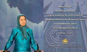 President-elect, Maryam Rajavi's message after the 65th resolution of the UN Third Committee of the Human Rights.