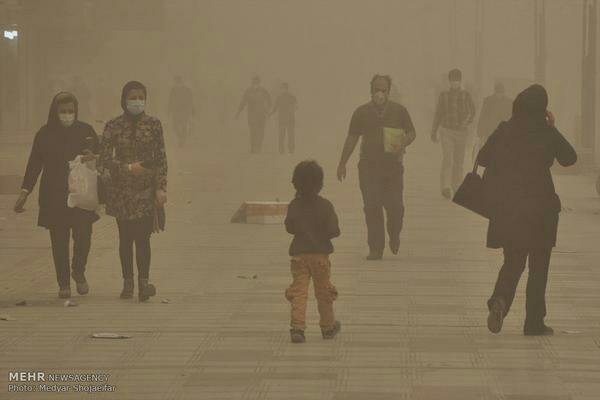 Dust storm in Iran