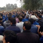 Protest by Iran Steelworkers continue.