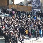 Students' protest over the car crash at Azad University