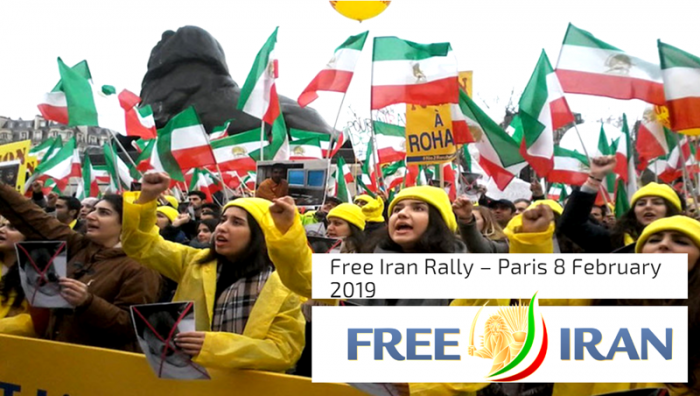 Free Iran Rally in Paris-February 2019