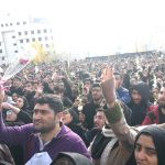 Demonstration of Azad University student in Tehran.