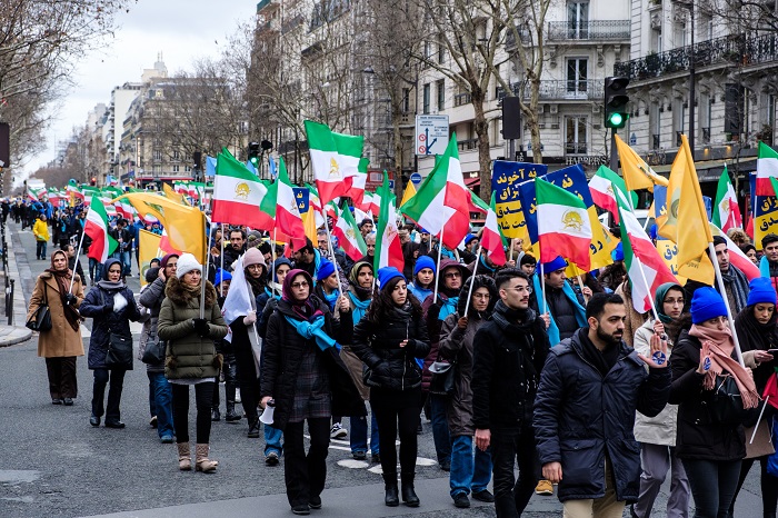 MEK supporters rally in Paris