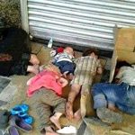 Disturbing view of children sleeping in streets in Iran