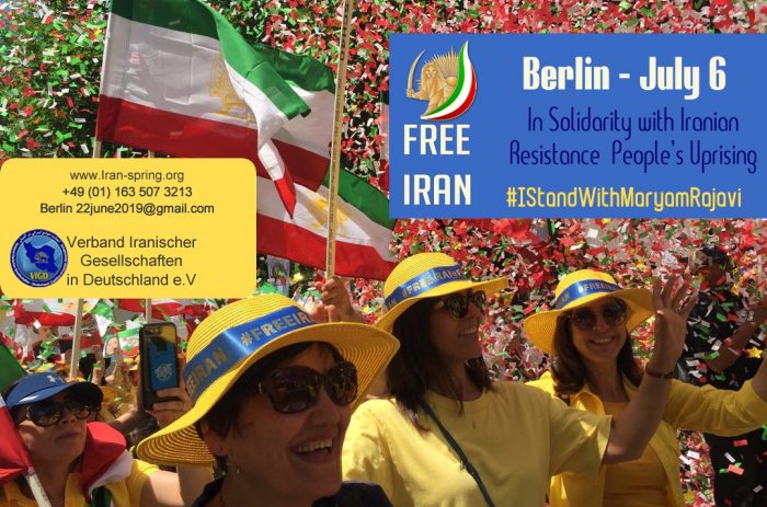 Berlin Free Iran rally