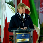Rep. Patrick Kennedy speaking at FreeIran rally in Berlin