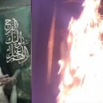 Torching symbols of Khamenei