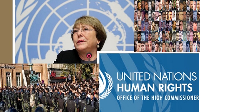 UN High Commissioner for Human Rights Michelle Bachelet condemns killings in Iran Protests