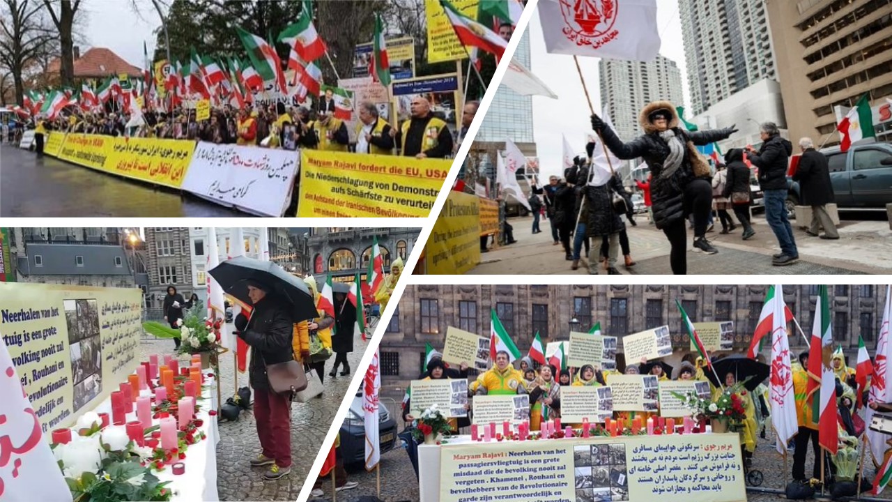 MEK fans rally in solidarity with Iran Protests