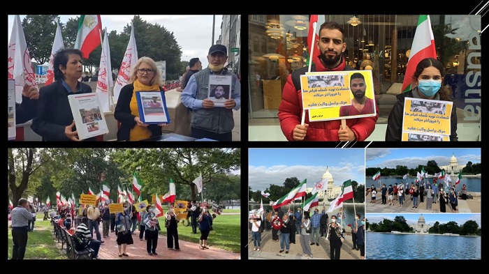 Supporters of the Iranian resistance