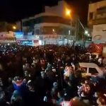 Angry protesters chanted slogans against the regime, local officials, and the corrupt contractor who was responsible for the faulty construction project that resulted in the tower collapsing