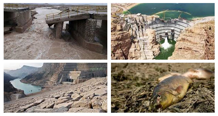 The Revolutionary Guards (IRGC), on the other hand, have been building dams on the Karun River, which have caused many important wetlands and lakes to dry up, including Lake Urmia in northeast Iran