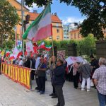 Iranian Resistance supporters hold rally in front of a court in Stockholm, Sweden, where Hamid Noury, an Iranian regime torturer and executioner, is sentenced to life in prison (Image source: Reuters)