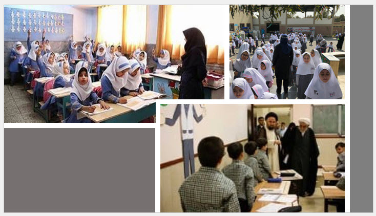 There are 100,000 non-government schools and more than 55,000 government primary schools throughout the country of Iran. Students are divided not only according to social class but also by intelligence.