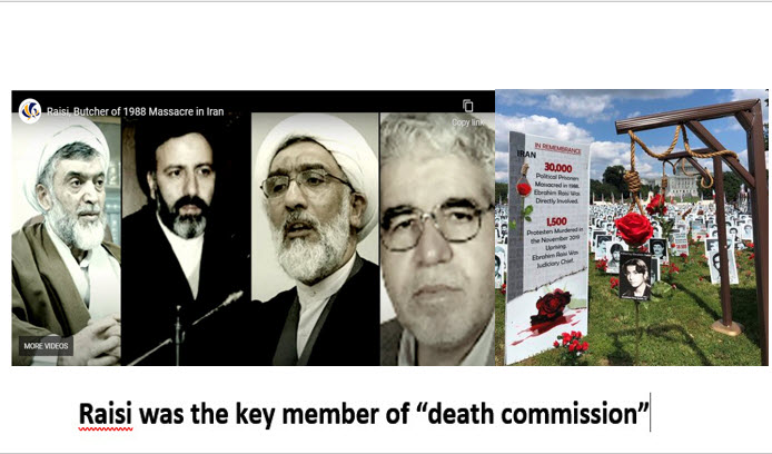 Raisi was one of four officials appointed to the Tehran "death commission" in 1988, which oversaw mass executions in the Evin and Gohardasht Prisons that summer