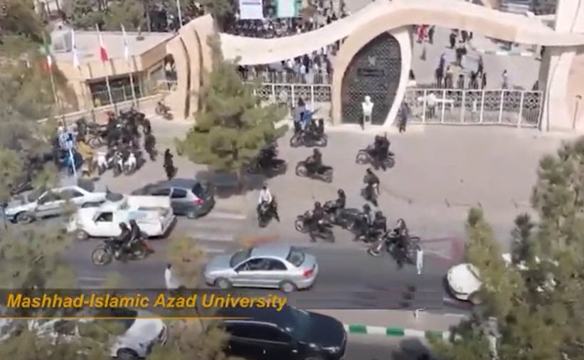 Kurdish medical students chanted, "From Sharif to Kurdistan, students are in prisons!" Despite the heavy presence of security forces at the universities of Yazd, Zanjan, and Urmia, students protested and chanted, "The imprisoned student must be freed!"