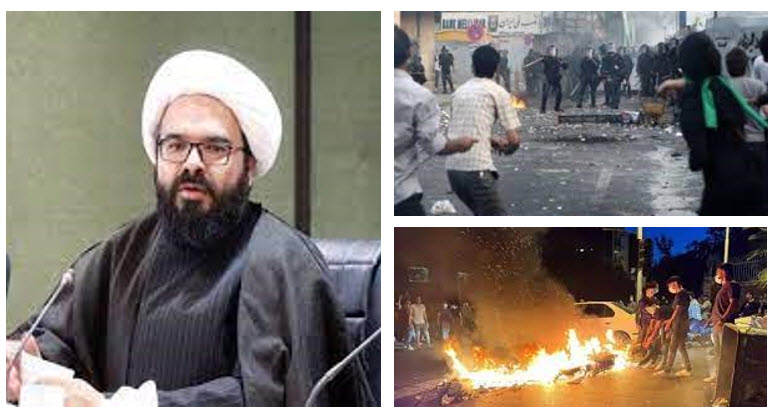On November 4, Javad Nik Bin, a Kashmar-based clergyman and member of the regime's parliament, said: "I was walking from Kargar Street to Keshavarz Street, and 30-40 of our young people were beaten.  I was punched and kicked by one or two people, but it was nothing unusual. We deserve it; we deserve to be slapped."