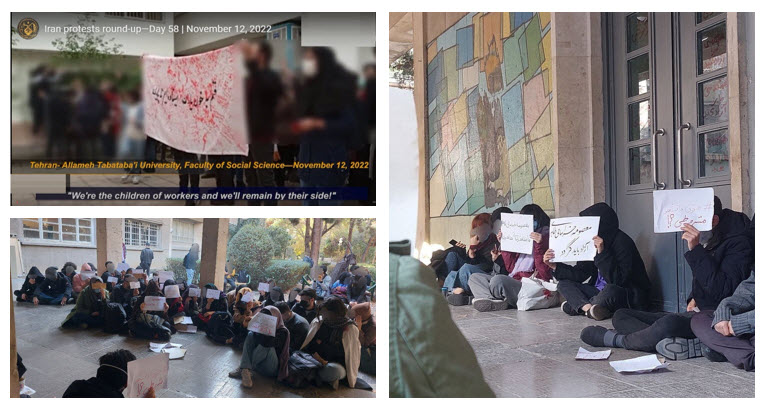 On Saturday, university students in Tehran and other cities resumed anti-regime protests. They warned the regime not to execute detained protesters, chanting, "This is the last message; we will rise if you execute," referring to a November 6 call by 227 regime MPs to execute detained protesters.