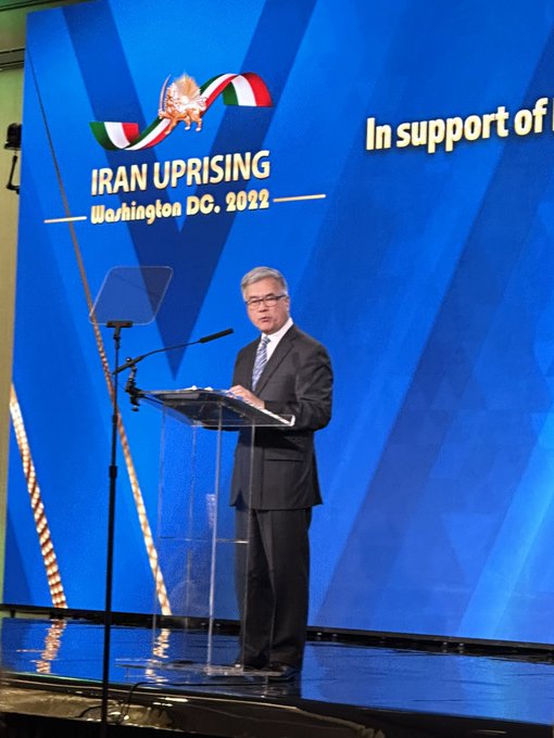 "Mrs. Rajavi has proposed a ten-point plan for the future of Iran, which is governed by the rule of law, which is so fundamental to a free and just society. This plan has been endorsed by over 250 Democrats and Republicans in the United States Congress.