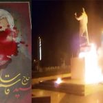 Nightly demonstrations and burning the statue, banners, and billboards of Qassem Soleimani in various locations