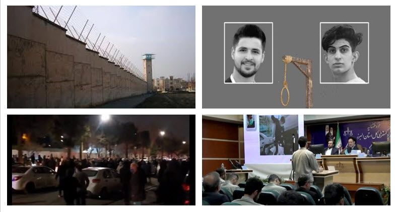 day after the execution of Mohammad Mehdi Karami and Mohammad Hosseini, and while news leaked outside that Tehran intends to hang two other protesters, Mohammad Ghobadlou and Mohammad Broughani, Iranians poured onto the streets and held a large demonstration in front of the Gohardasht prison.