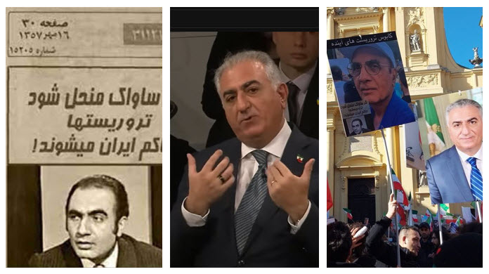 Reza Pahlavi speaks of human rights and democracy while slandering the MEK, yet his supporters, like their IRGC comrades, attack the Iranian resistance's supporters and vow to restore SAVAK to deal with "future terrorists."