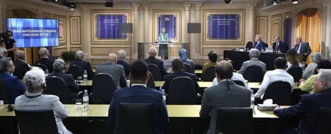 On Thursday, September 7, an August assembly of international figures commemorated the one-year anniversary of Iran's 2022 uprising.