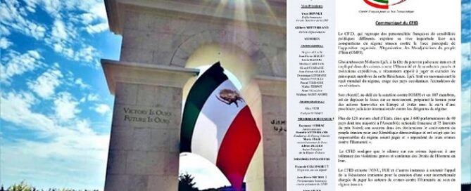 In a recent statement, the Comité Français pour un Iran Démocratique (CFID), a diverse group of French figures with varying political backgrounds, expressed deep apprehension regarding the Iranian regime's clandestine activities directed against the principal force of organized opposition in Iran, the People’s Mojahedin Organization of Iran (PMOI).