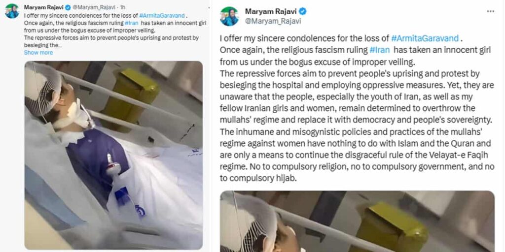 To smother the potential of social unrest reminiscent of the 2022 uprising, the regime under Supreme Leader Ali Khamenei undertook extensive measures to manipulate the narrative around Armita’s death.