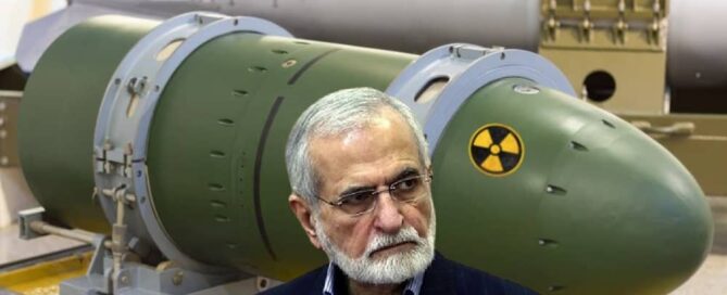 In a bid to counter international isolation and assert power, the Iranian regime has once again dispatched a senior figure to boast with the nuclear bomb threat.