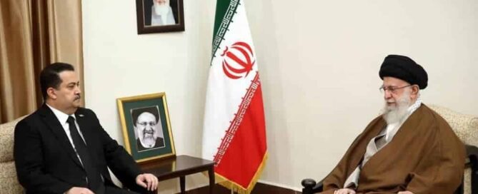 Iranian regime’s Supreme Leader Ali Khamenei met with Iraqi Prime Minister Mohammed Shia’ Al-Sudani on January 8, 2025