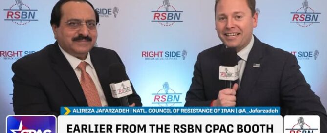 NCRI-US Deputy Director Alireza Jafarzadeh speaks with RSBN’s Robert McNeily at CPAC 2025 Day 2